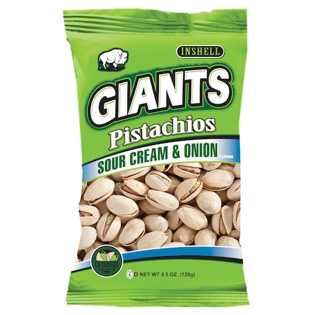 Giant Snack Giants Pistachios Sour Cream Onion 4.5 oz., PK8 51670